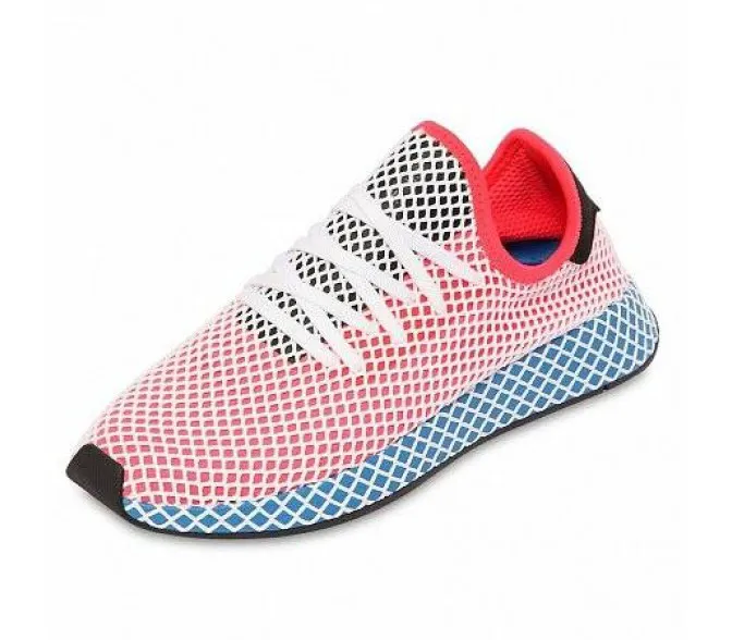 Кроссовки adidas originals deerupt runner (Цвет red-blue-black)